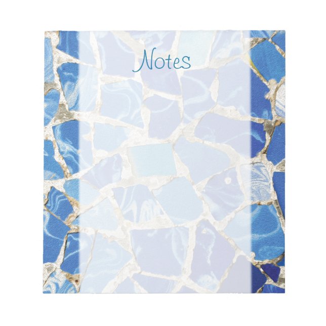 Bloc-note Mosaïques Gaudi avec touche huile (Devant)