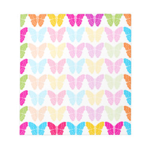 Bloc-note Motif à papillon arc-en-ciel mignon