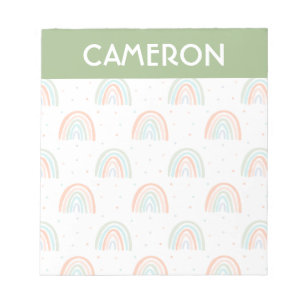 Bloc-note Motif à point arc-en-ciel coloré