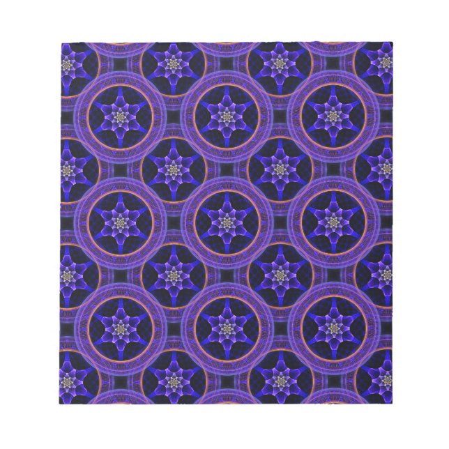 Bloc-note Motif abstrait élégant boho moderne floral #505 (Devant)