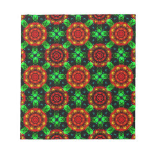 Bloc-note Motif Abstrait Floral Moderne Bohème Élégant #504
