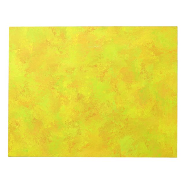 Bloc-note Motif Abstrait Jaune Orange Vert (Devant)
