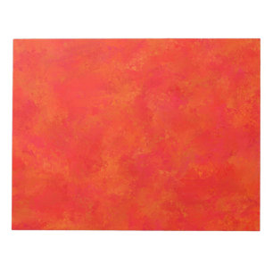 Bloc-note Motif abstrait orange rouge