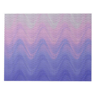 Bloc-note Motif Abstrait Violet Rose Hexagone