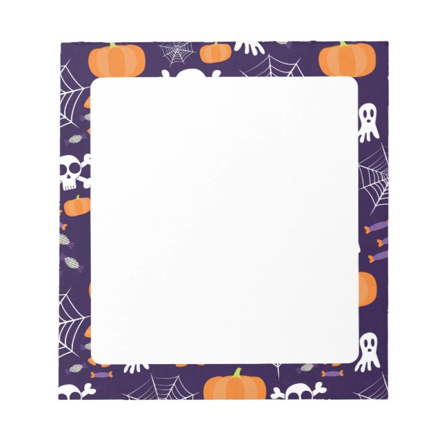 Bloc-note Motif amusant d'Halloween (Devant)
