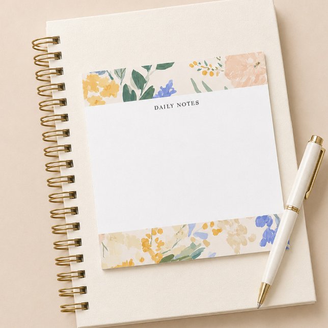 Bloc-note Motif aquarelle floral élégant (Créateur téléchargé)