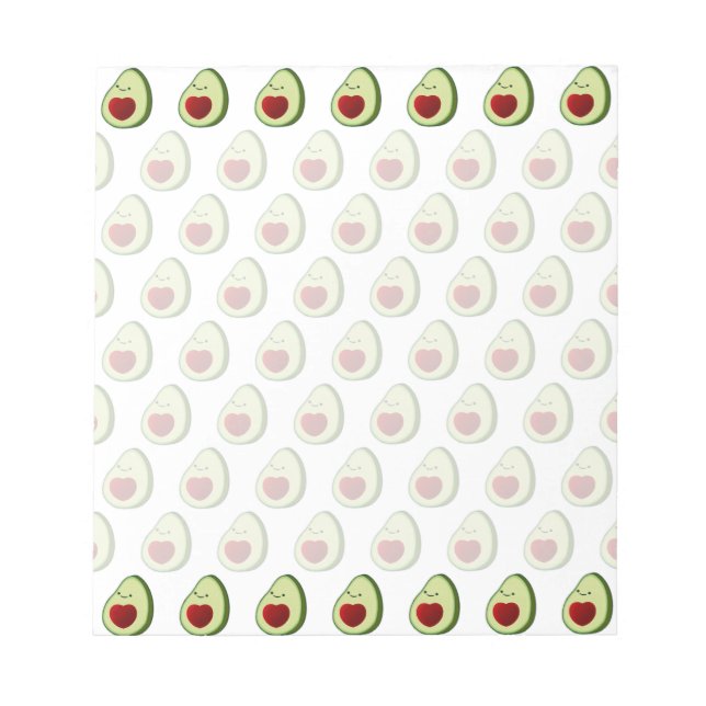 Bloc-note Motif Arrière - plan Avocado mignon (Devant)