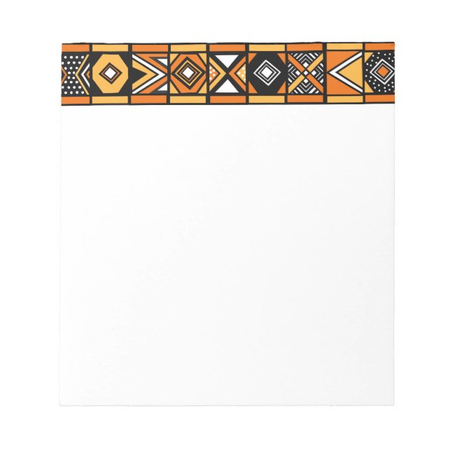 Bloc-note Motif artistique africain (Devant)