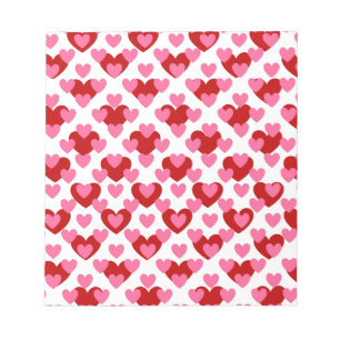 Bloc-note Motif cardiaque