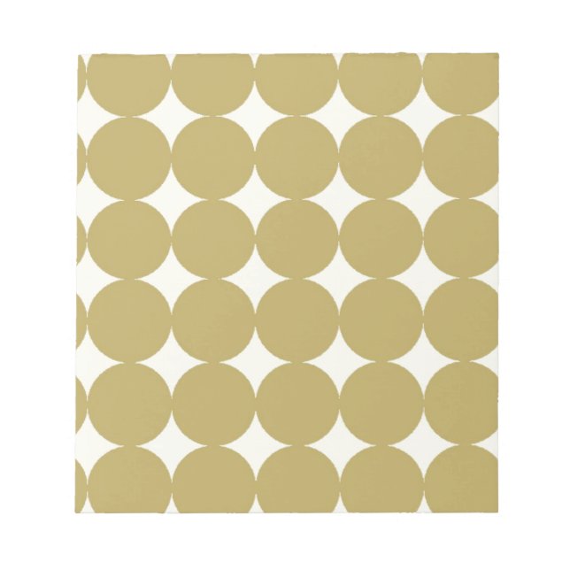 Bloc-note Motif Cercles verts (Devant)