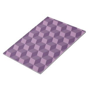 Bloc-note Motif CUBES PURPLE