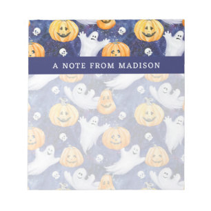 Bloc-note Motif d'aquarelle Halloween