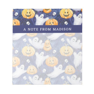 Bloc-note Motif d'aquarelle Halloween