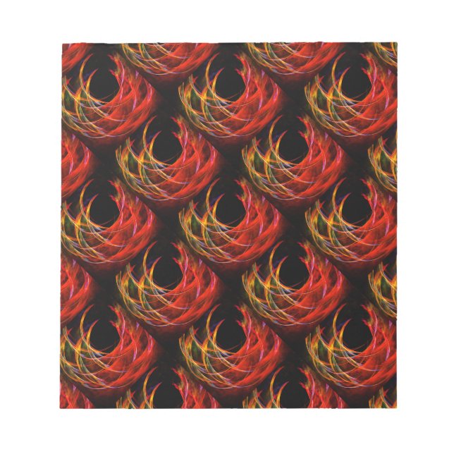 Bloc-note Motif d'art abstrait élégant boho moderne mignon # (Devant)
