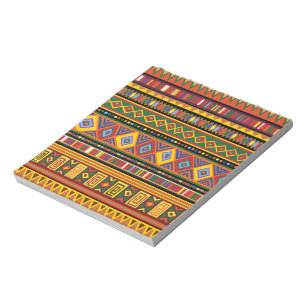 Bloc-note Motif d'art ethnique en Afrique