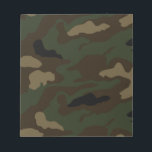 Bloc-note motif de camouflage militaire<br><div class="desc">uniforme militaire camouflage texture motif</div>