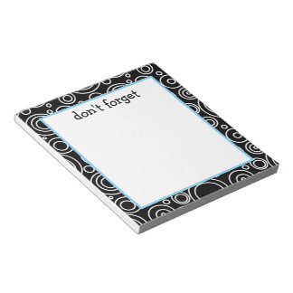 Bloc-note Motif de cercle amusant