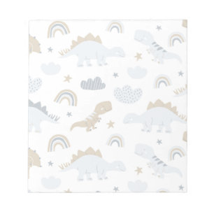 Bloc-note Motif de dinosaure arc-en-ciel mignon