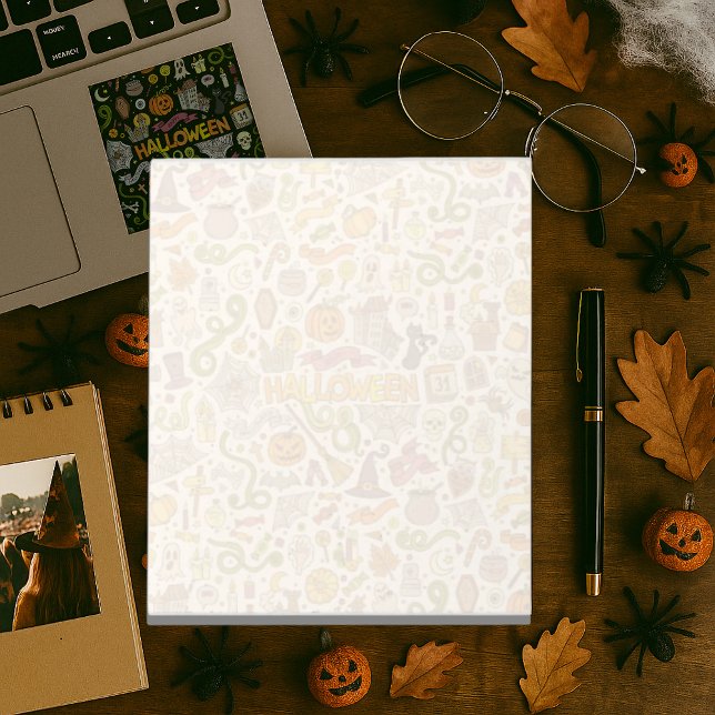 Bloc-note Motif de doodle Halloween mignon (Créateur téléchargé)