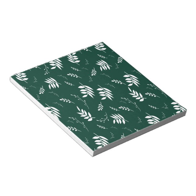 Bloc-note motif de feuille (Incliné)