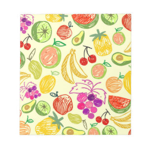 Bloc-note Motif de fruits