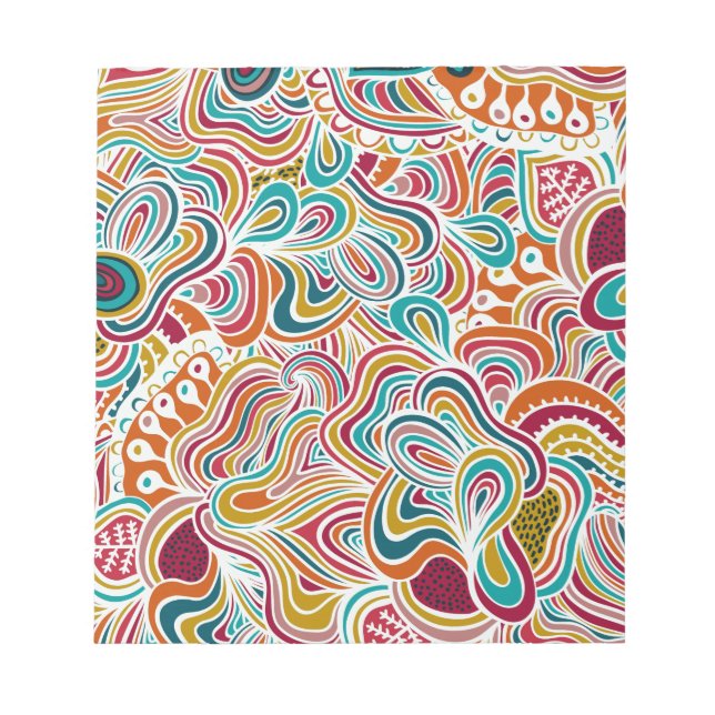 Bloc-note Motif de gribouillage (Devant)