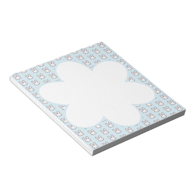 Bloc-note Motif de lapin visage de lapin mignon (Incliné)