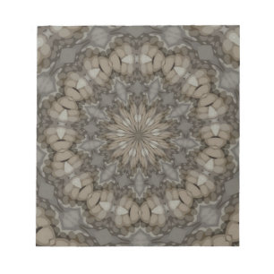 Bloc-note Motif de mandala aux tons naturels de la Terre