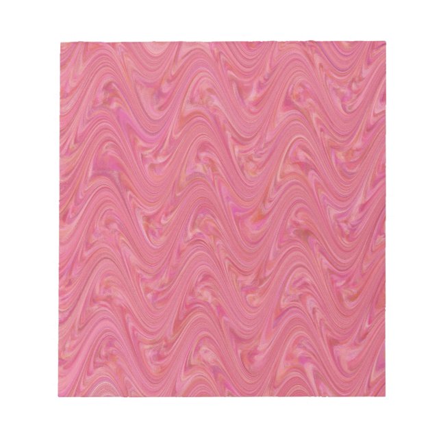 Bloc-note Motif de marbrure rose (Devant)