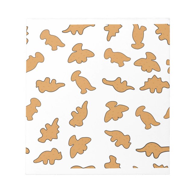Bloc-note Motif de nuggets de dinosaure (Devant)