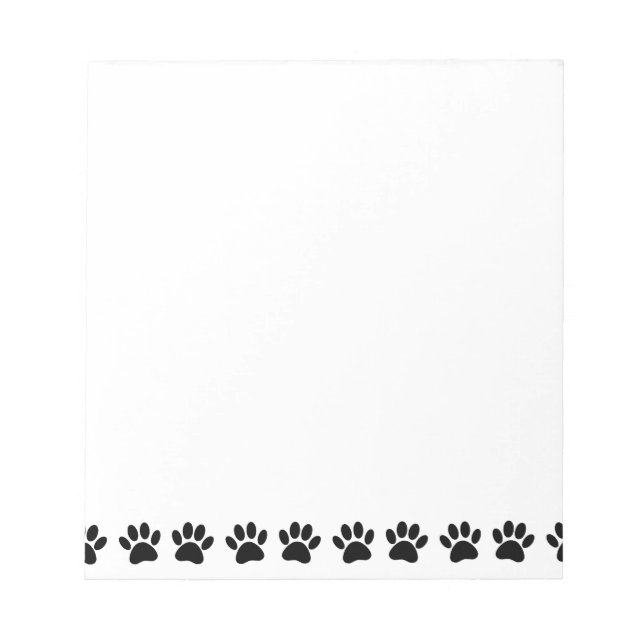 Bloc-note Motif de patte de chien pour animal de compagnie (Devant)