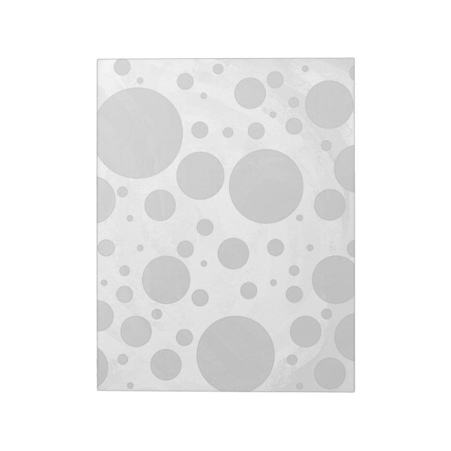 Bloc-note Motif de points Polka gris ardoise (Tourné)