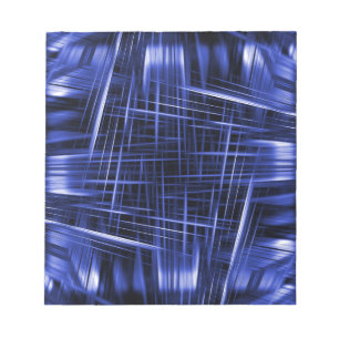 Bloc-note Motif de poutres lumineuses bleues