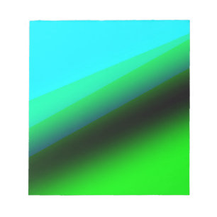 Bloc-note Motif de texture abstraite arc-en-ciel vert bleu t