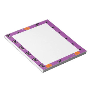 Bloc-note Motif d'Halloween sur violet