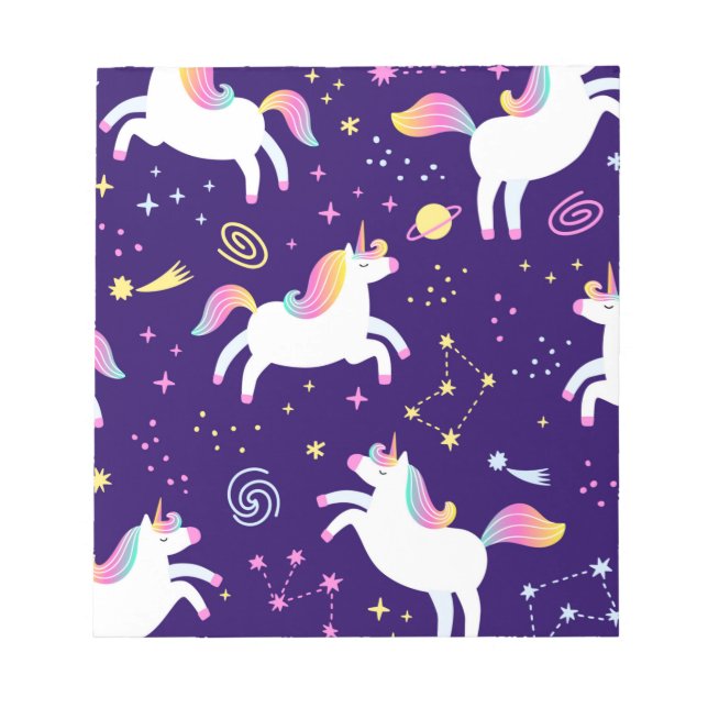 Bloc-note Motif du club de fans Unicorn (Devant)