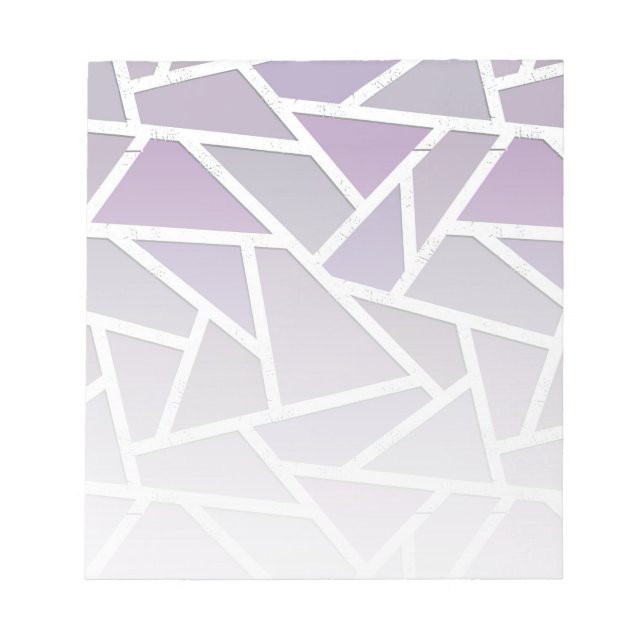 Bloc-note Motif en mosaïque de lavande (Devant)