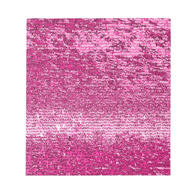 Bloc-note Motif en mosaïque rose (Devant)