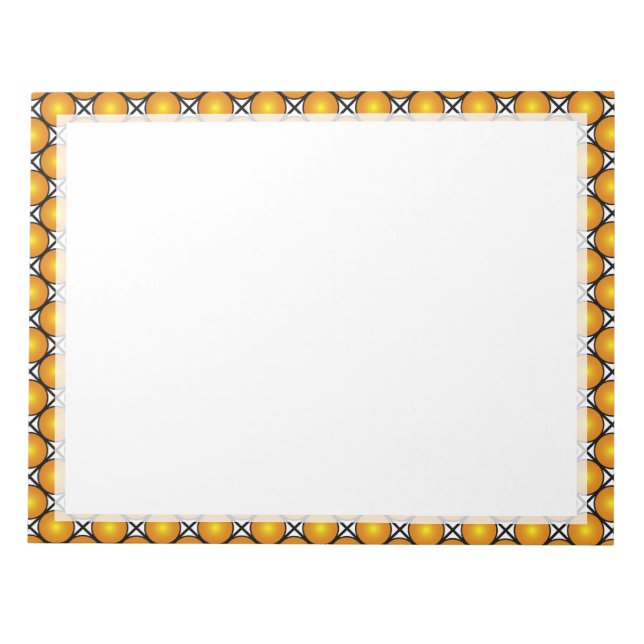 Bloc-note Motif en treillis noir blanc noir (Devant)