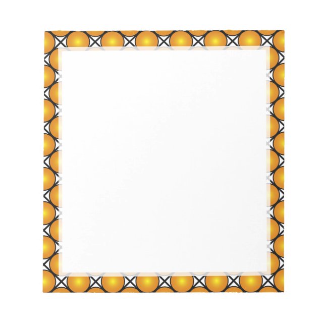 Bloc-note Motif en treillis noir blanc noir (Devant)