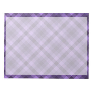 Bloc-note Motif en vichy violet