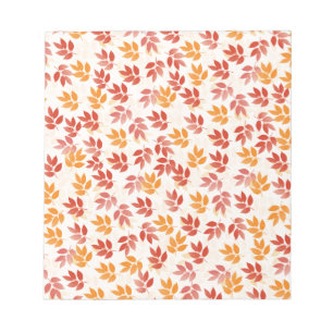 Bloc-note Motif Feuilles d'automne