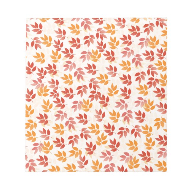 Bloc-note Motif Feuilles d'automne (Devant)