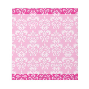 Bloc-note Motif humide rose chaud