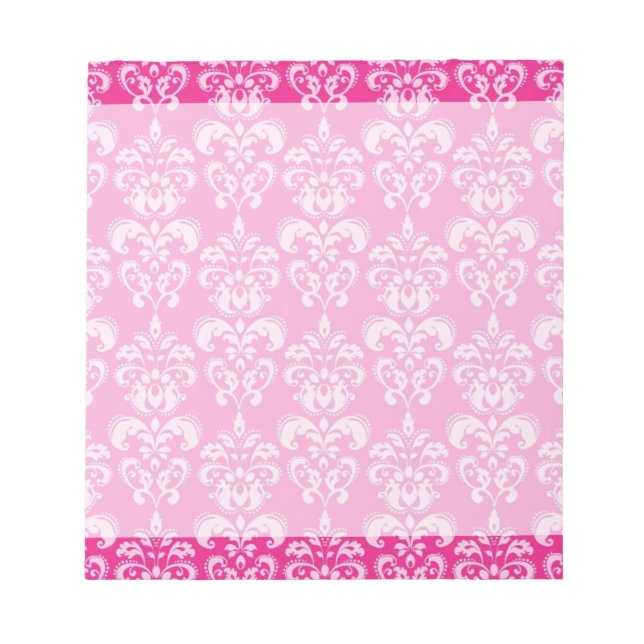 Bloc-note Motif humide rose chaud (Devant)