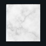 Bloc-note Motif Marbre blanc élégant<br><div class="desc">Ajoutez une touche de style unique à votre bureau avec ce Bloc-notes élégant pour Motif Marbre blanc classique.</div>