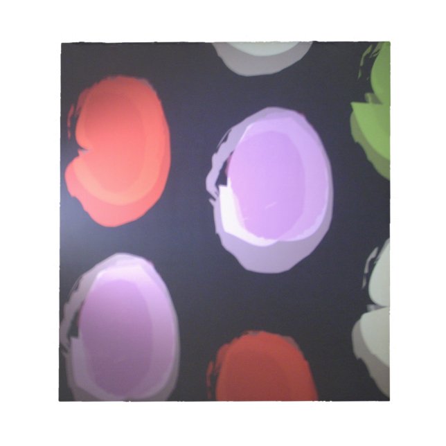 Bloc-note Motif moderne coloré Polka Point Art Imprimer (Devant)