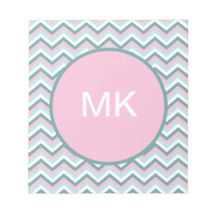 Bloc-note Motif Ocean Mist Chevron