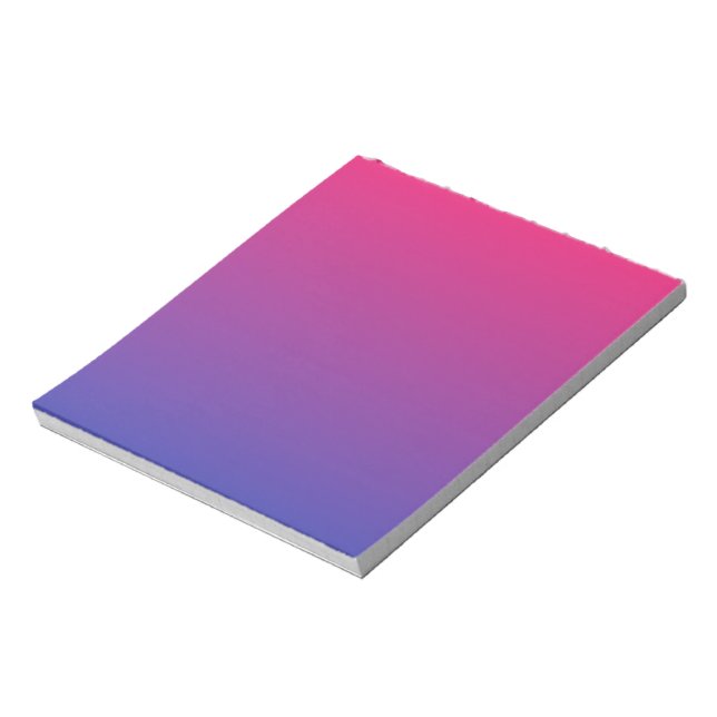 Bloc-note Motif ombré rose et violet (Tourné)