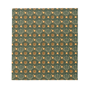 Bloc-note Motif ornemental boho or élégant en or